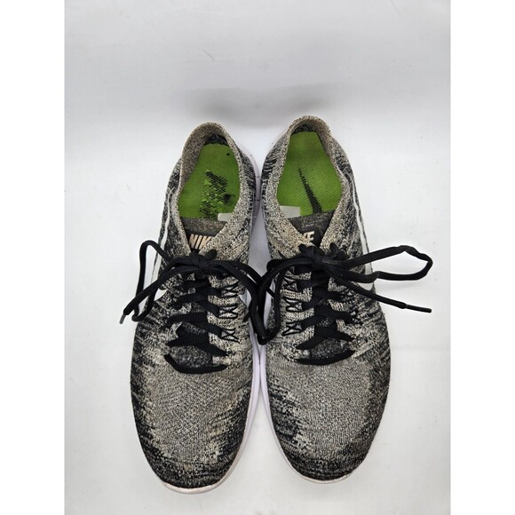 Nike Free RN Flyknit Shoes Men\'s 8 Black White Oreo Running Athletic Sneakers main image 8